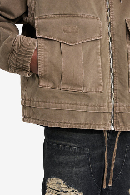 ETUDES STUDIO HOODIE DENIM JACKET TAN 6