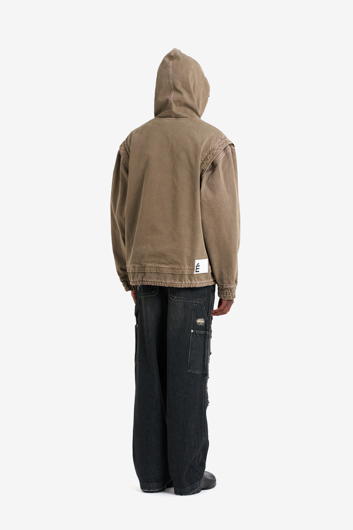ETUDES STUDIO HOODIE DENIM JACKET TAN 7