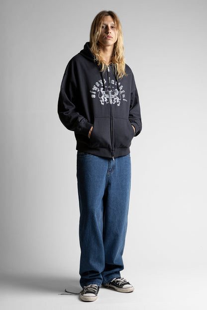Hoodie Zip Boxy Emblem