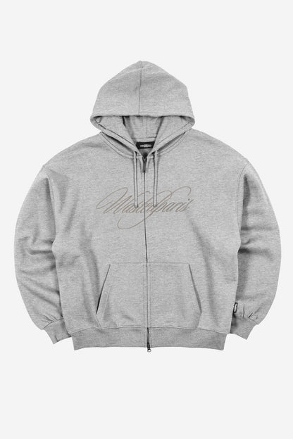 Hoodie Zip Boxy Script