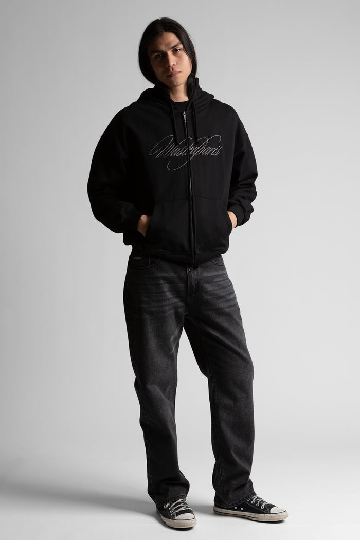 Hoodie Zip Boxy Script