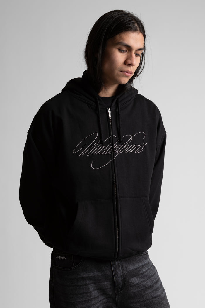 Hoodie Zip Boxy Script