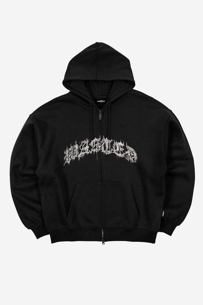 Hoodie Zip Boxy Shield