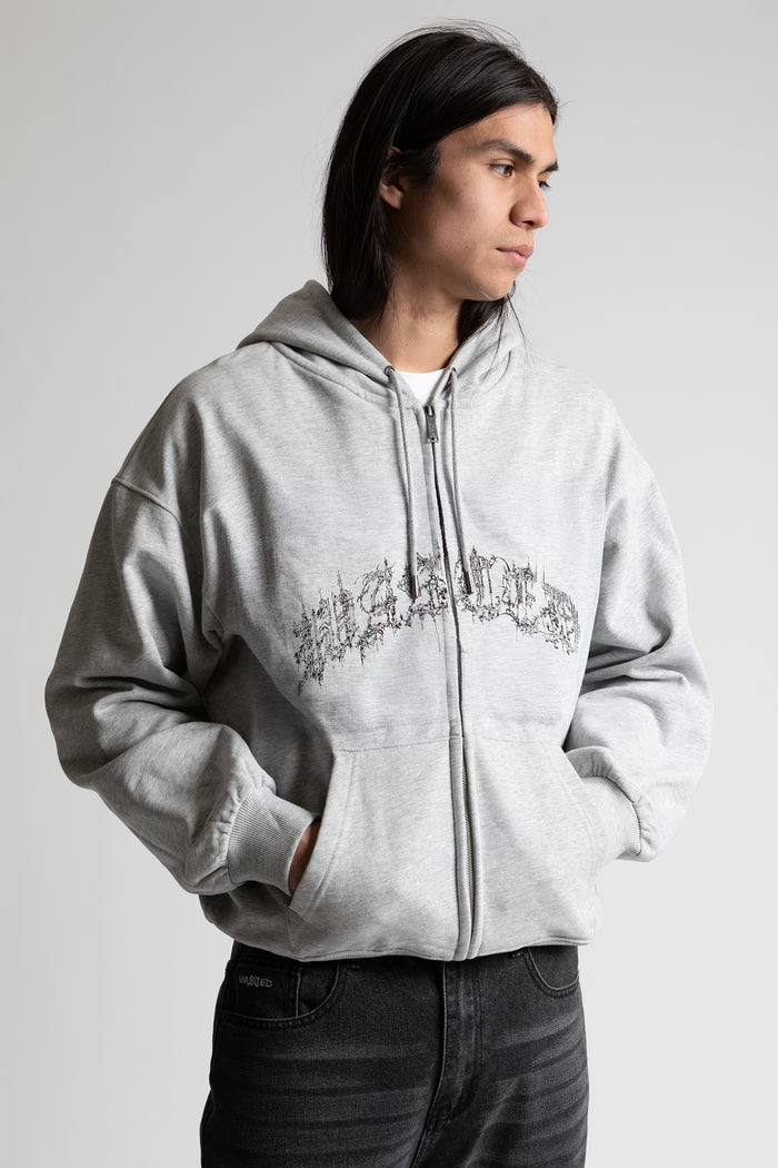 Hoodie Zip Boxy Shield