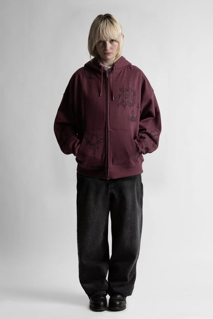 Hoodie Zip Boxy Stronghold - WASTED PARIS