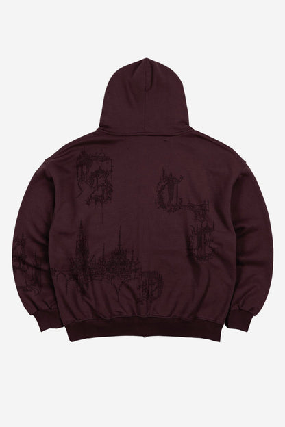 Hoodie Zip Boxy Stronghold - WASTED PARIS
