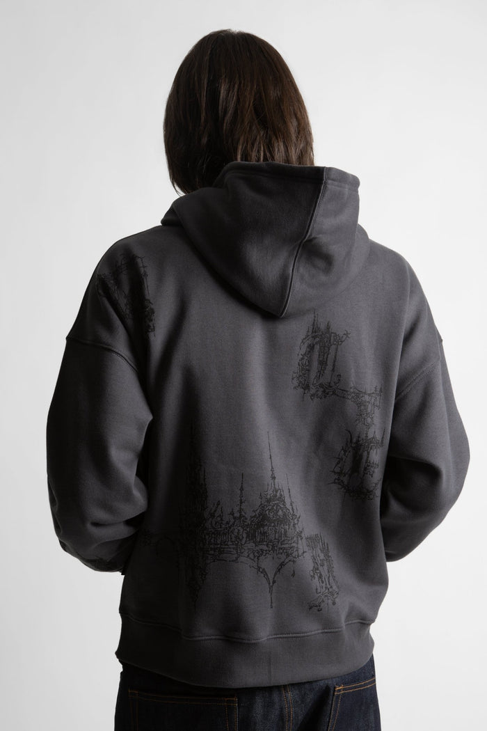 Hoodie Zip Boxy Stronghold - WASTED PARIS