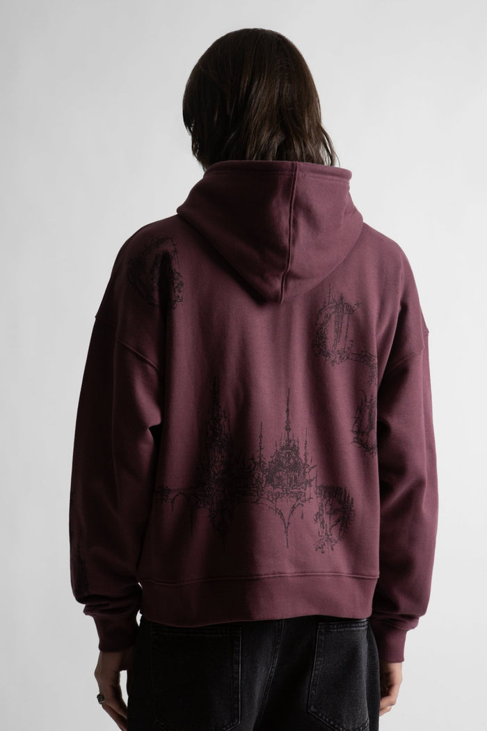 Hoodie Zip Boxy Stronghold - WASTED PARIS