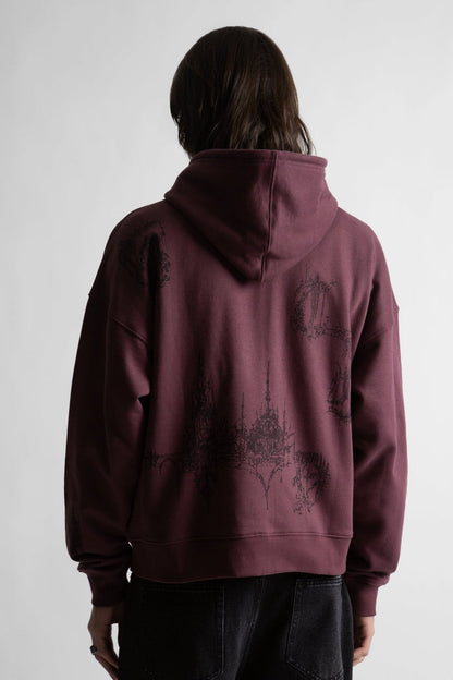 Hoodie Zip Boxy Stronghold - WASTED PARIS