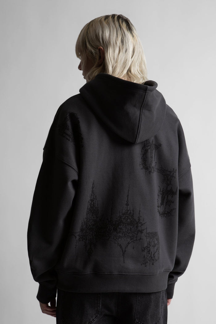 Hoodie Zip Boxy Stronghold - WASTED PARIS