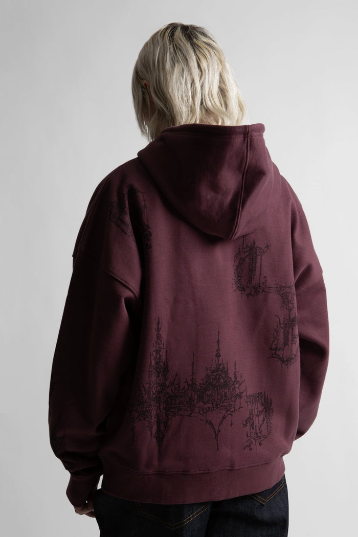 Hoodie Zip Boxy Stronghold - WASTED PARIS