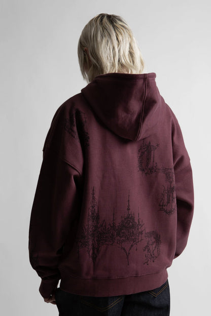 Hoodie Zip Boxy Stronghold - WASTED PARIS
