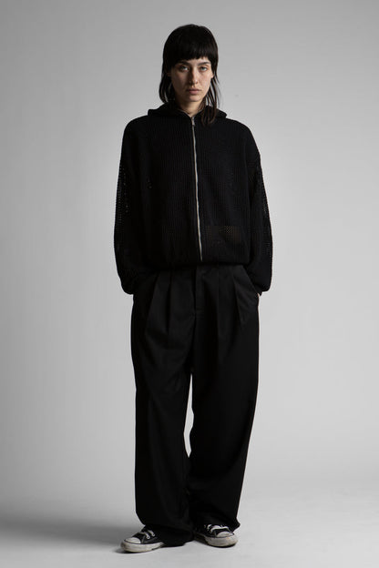 Hoodie Zip Knit Loose Realm