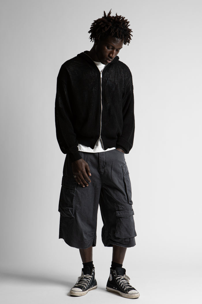 Hoodie Zip Knit Loose Realm