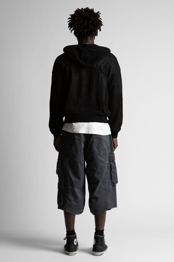 Hoodie Zip Knit Loose Realm