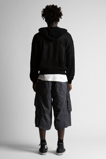 Hoodie Zip Knit Loose Realm