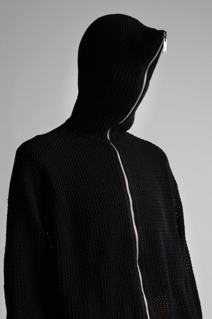 Hoodie Zip Knit Loose Realm