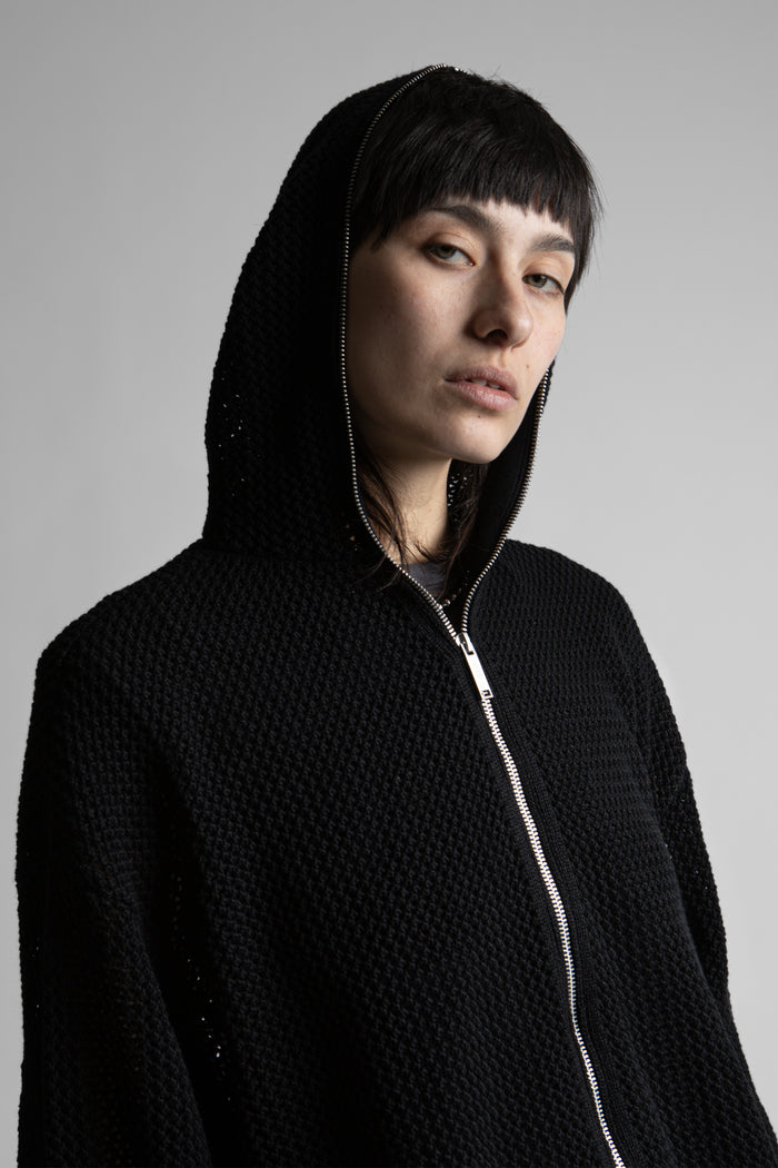 Hoodie Zip Knit Loose Realm