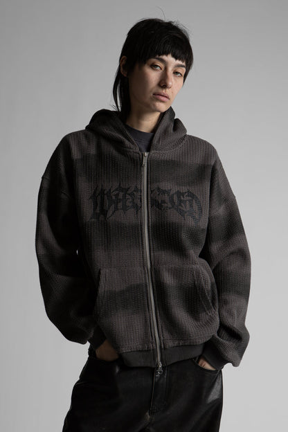 Hoodie Zip Knit Nevermind