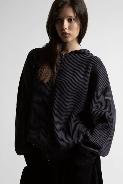 Hoodie Zip Knit Pusher - WASTED PARIS