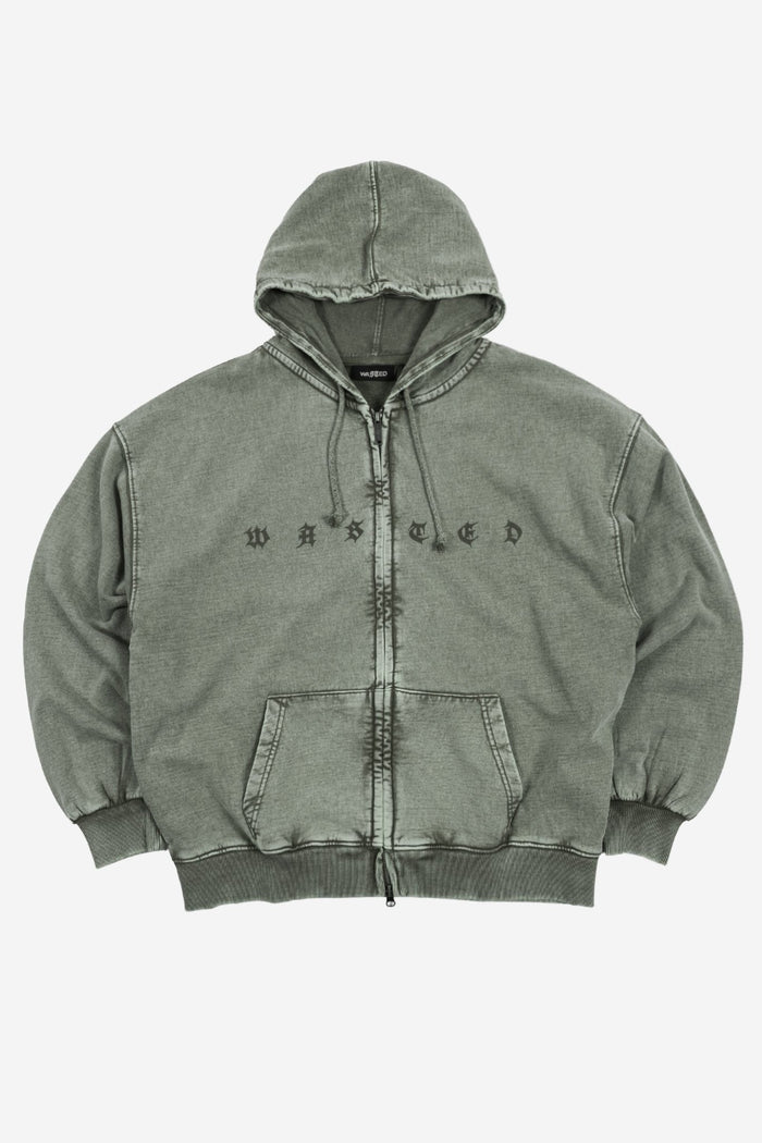 Hoodie Zip Splinter Faded - WASTED PARIS