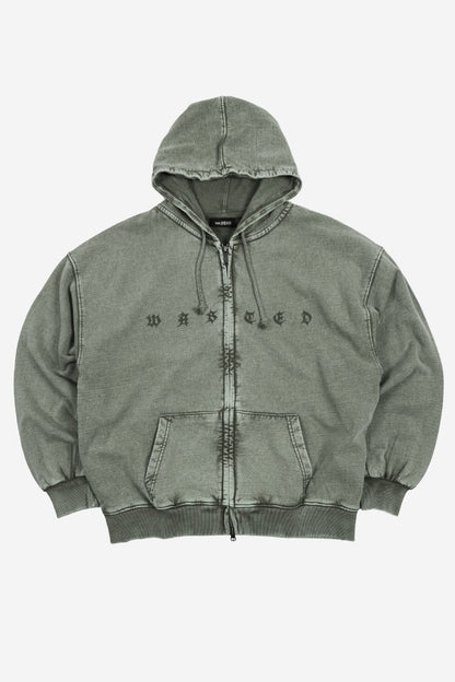 Hoodie Zip Splinter Faded - WASTED PARIS