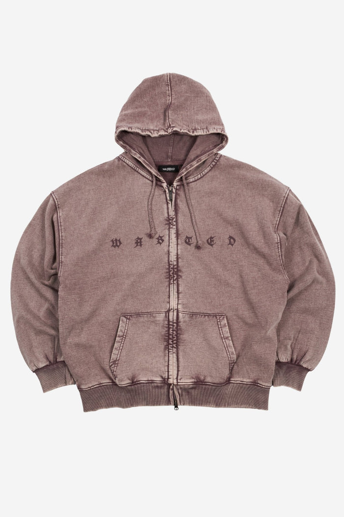 Hoodie Zip Splinter Faded - WASTED PARIS