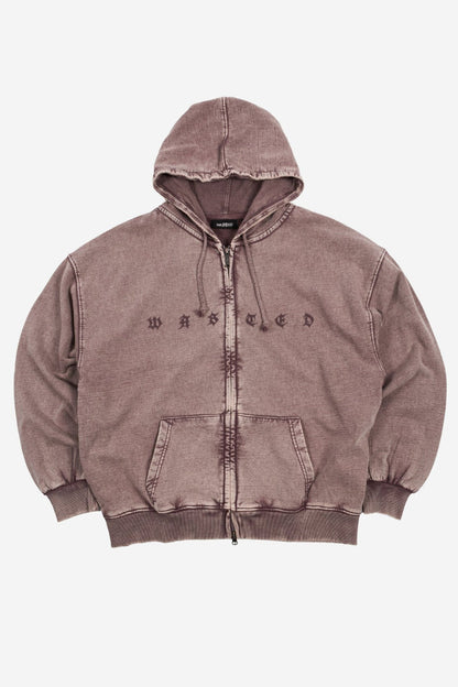 Hoodie Zip Splinter Faded - WASTED PARIS