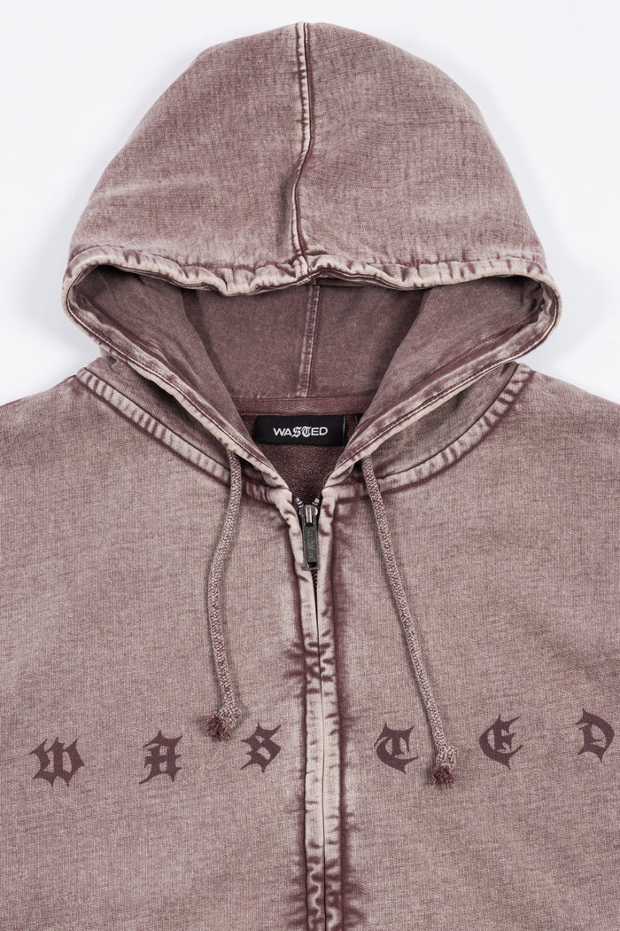 Hoodie Zip Splinter Faded - WASTED PARIS