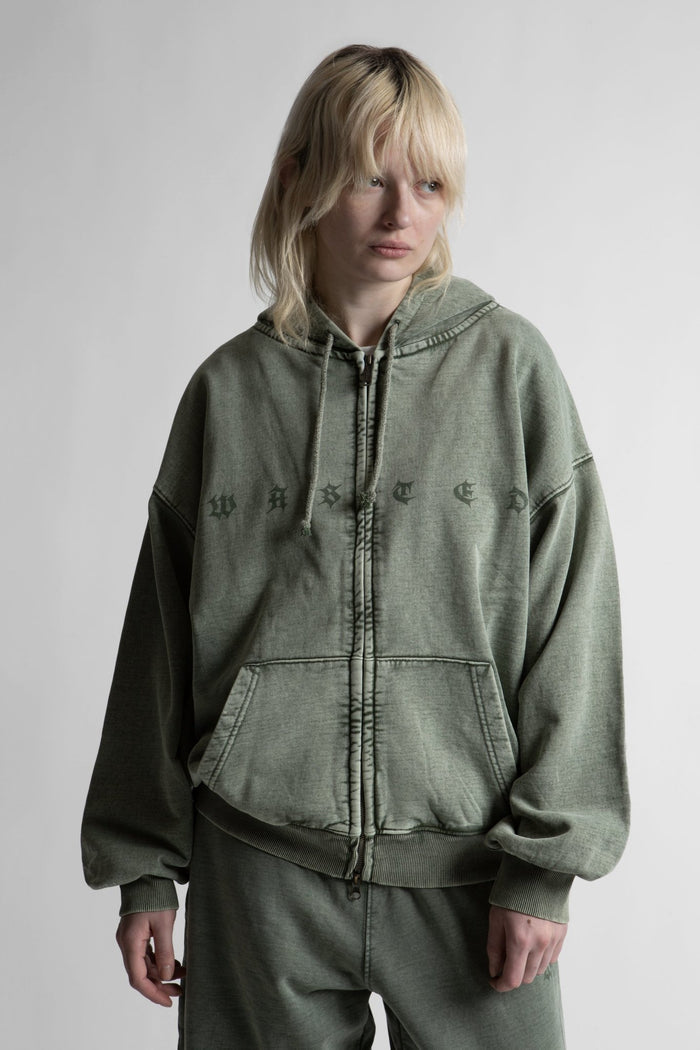 Hoodie Zip Splinter Faded - WASTED PARIS