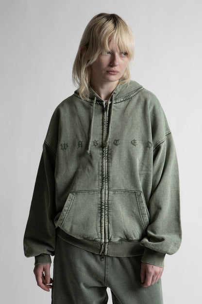 Hoodie Zip Splinter Faded - WASTED PARIS