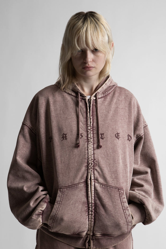 Hoodie Zip Splinter Faded - WASTED PARIS