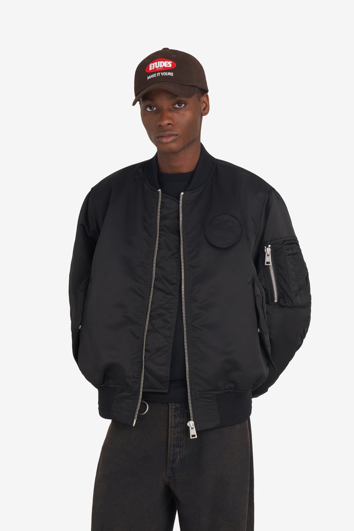 ETUDES STUDIO NYLON BOMBER JACKET BLACK 2