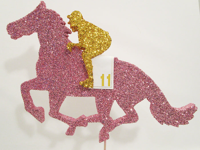 Styrofoam Horse and Jockey Cutout - Designs by Ginny