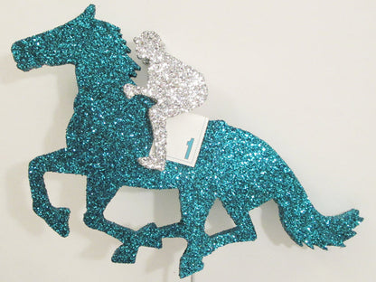 Horse and Jockey cutout - Designs by Ginny