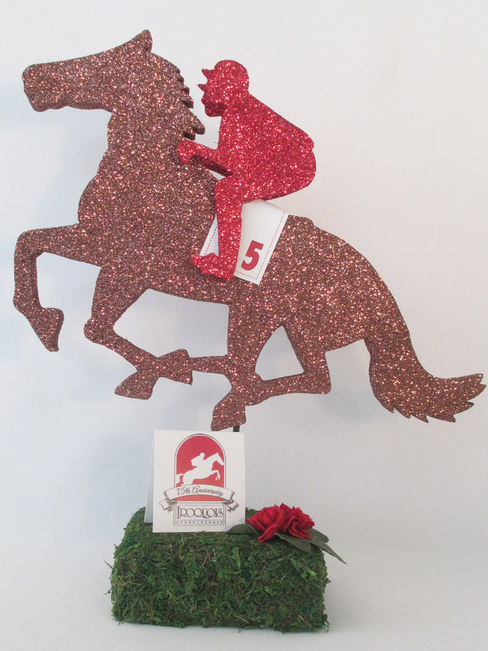 Horse and Jockey Centerpiece -Designs by Ginny