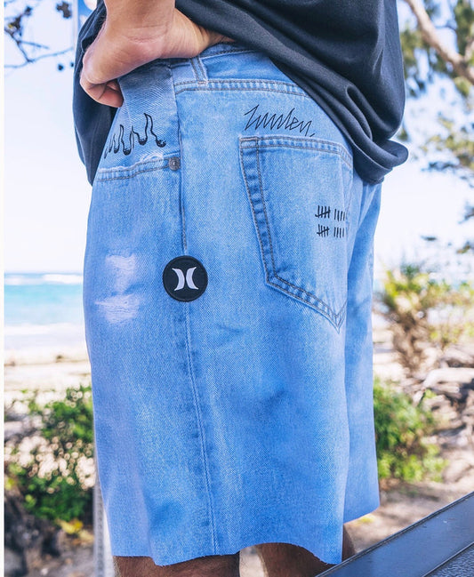 בגד ים הארלי | Hurley Men's Phantom - Eco Denim 18" Boardshorts