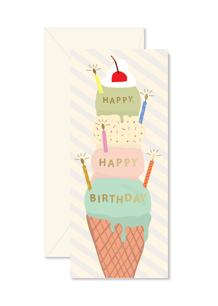 Ice Cream Cone Birthday Card