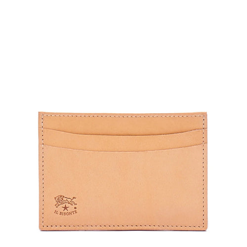 Il Bisonte Classic Card Case in Natural