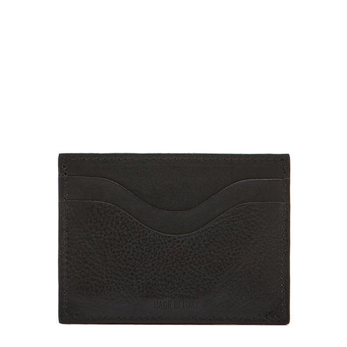 Il Bisonte Salina Card Case in Black