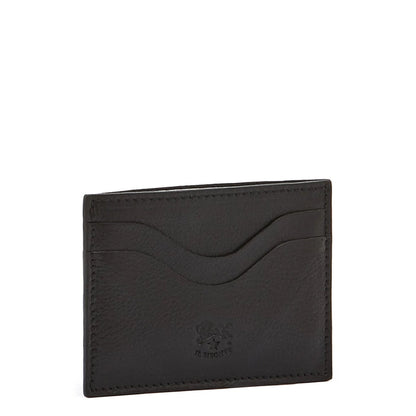Il Bisonte Salina Card Case in Black