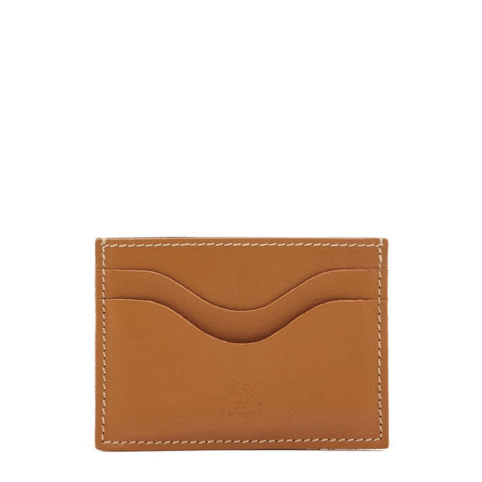 Il Bisonte Salina Card Case in Gianduia