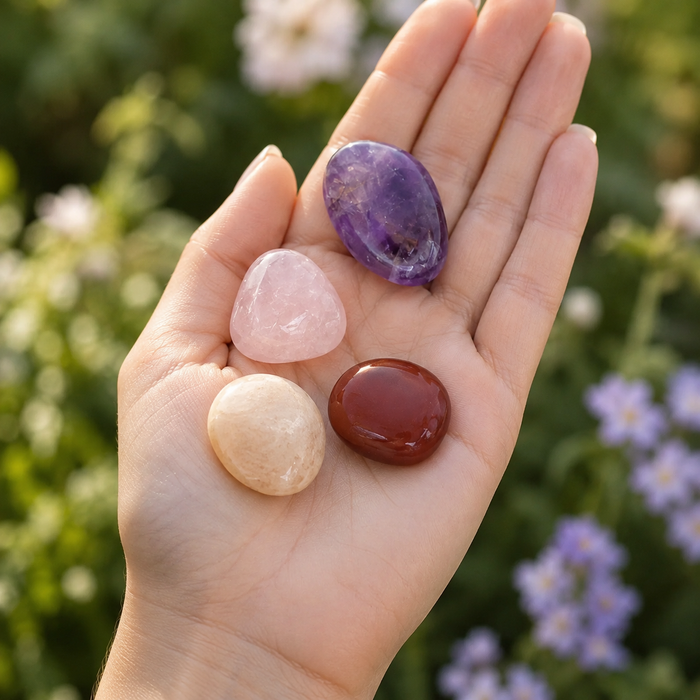 Improve SLEEP Crystal Kit, Gemstone Tumble Kit, Sleep Crystal Gift Set