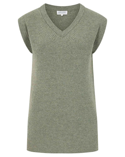 Ingrid V Neck Lambswool Tunic Slipover - Pale Green - Image 3 - The Classic Boutique