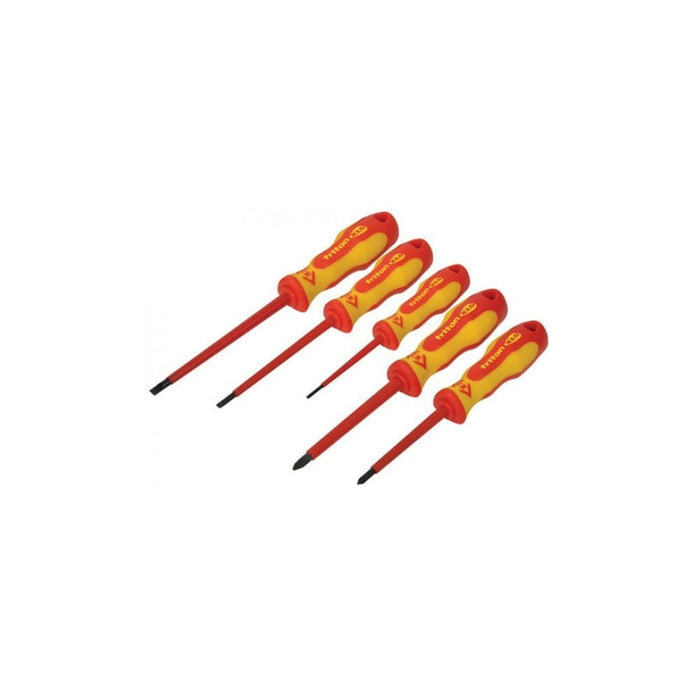 Insulated 5 Piece Slotted/PZD Screwdriver Set