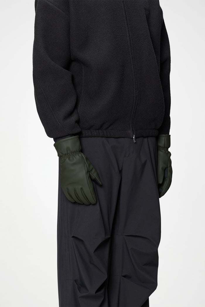 RAINS Insulated Gloves Green Gloves & Mittens