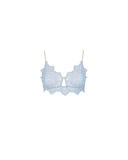ISABELLA MID SUPPORT LACE BRA BB BLUE