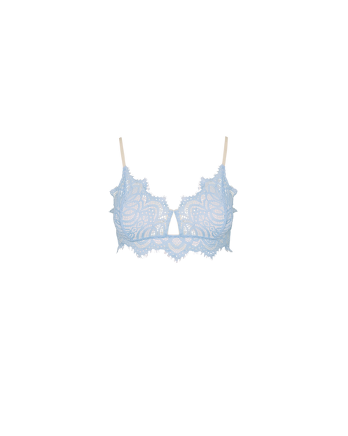 ISABELLA MID SUPPORT LACE BRA BB BLUE