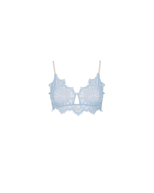ISABELLA MID SUPPORT LACE BRA BB BLUE