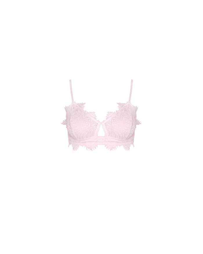 ISABELLA MID SUPPORT LACE BRA BB PINK
